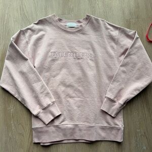Talentless Crewneck Sweatshirt - Pale Pink